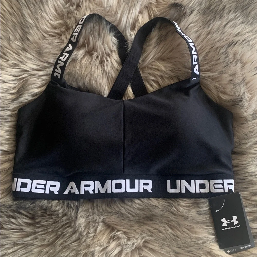 Under Armour Crossback Strappy Low Bra New! - Picture 8 of 10